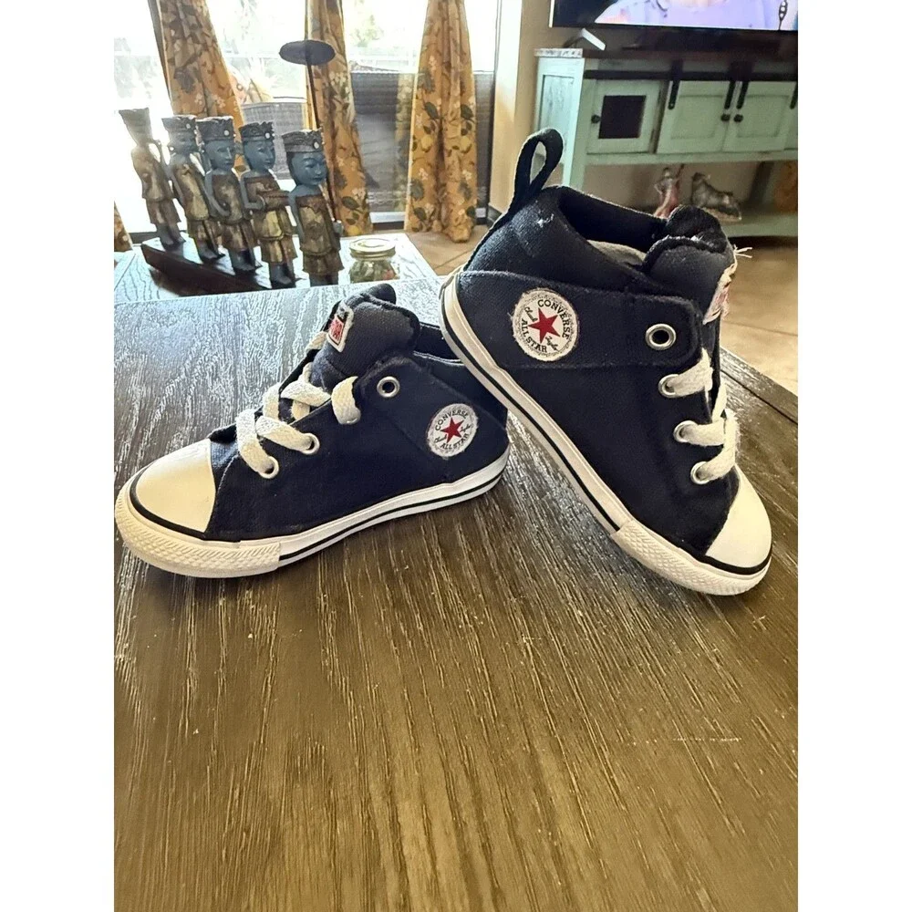 Converse Chuck Taylor All Star Navy/black High Top Sneaker Toddler Sz 8